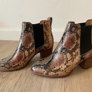 The Regan Boot in Snake Embossed Leather